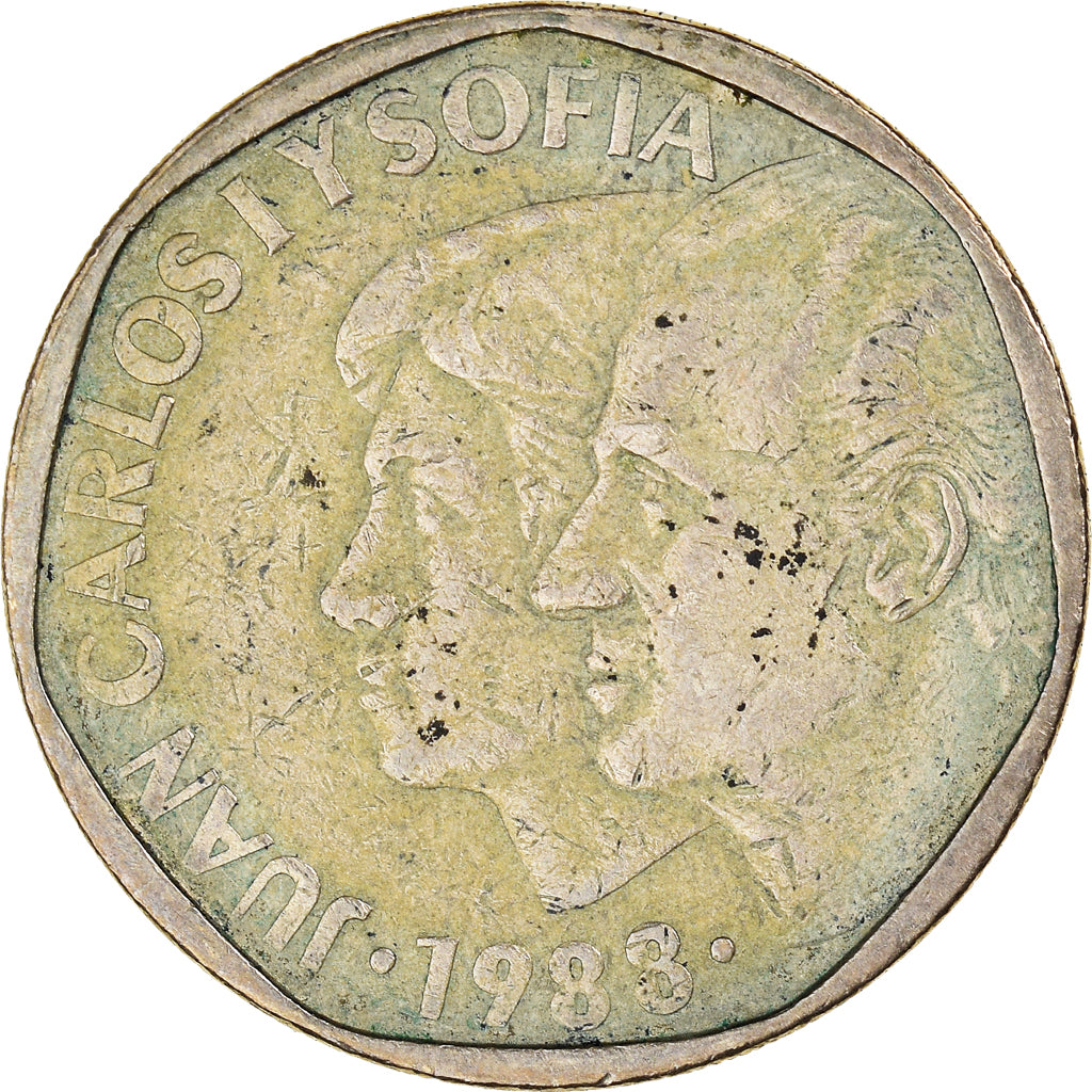 Moneta, Spagna, Juan Carlos I, 500 Pesetas, 1988, Madrid, MB, Alluminio-bronzo