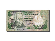 Colombia, 200 Pesos Oro, 1984, KM #429a, VF(20-25), 96163046