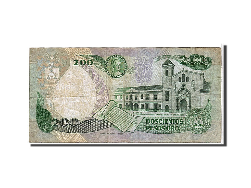 Colombia, 200 Pesos Oro, 1984, KM #429a, VF(20-25), 96163046