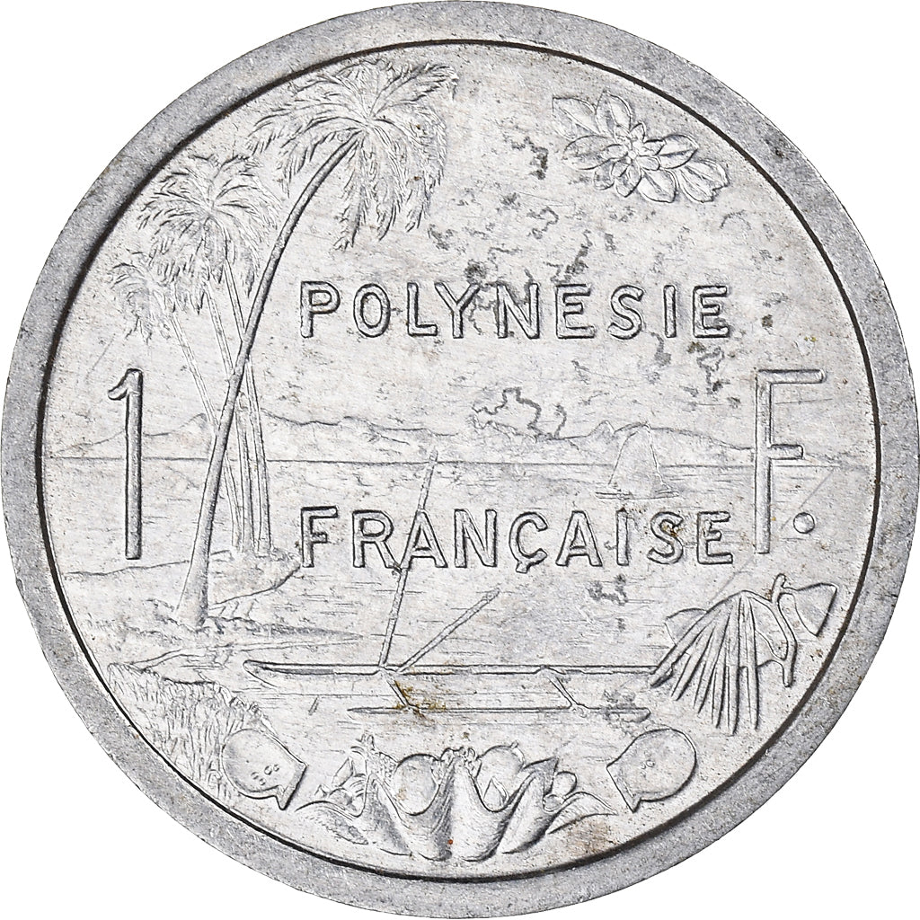 Moneda, Polinesia francesa, Franc, 1990, Paris, MBC+, Aluminio, KM:11