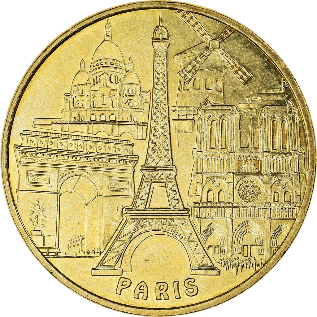 France, Token, Tourist Token, Paris - Tour Eiffel n° 3 - les 5 monuments, Arts