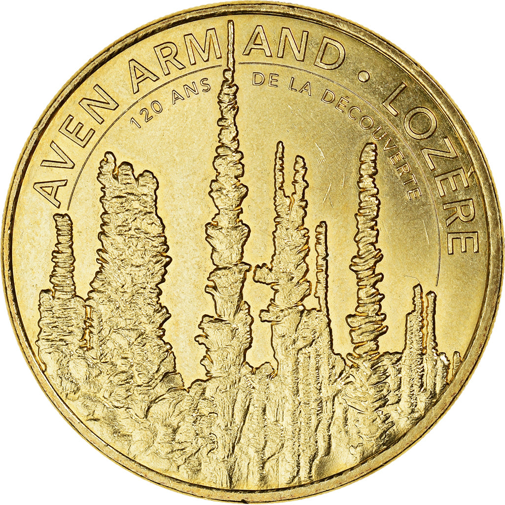 France, Token, Tourist Token, 48/ Aven Armand, 2018, Monnaie de Paris, MS(63)