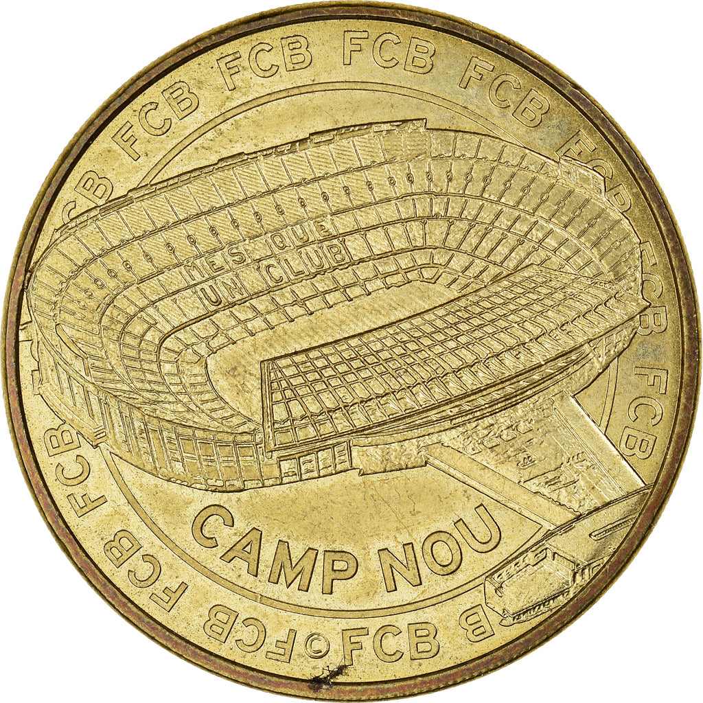 Francia, zeton, Tourist Token, Barcelone, Stade du Camp Nou, Arts & Culture