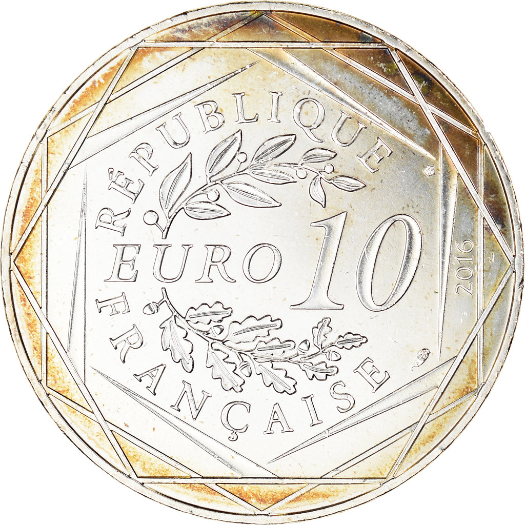 France, 10 Euro, Petit Prince No 2/24, 2016, MS(65-70), Silver
