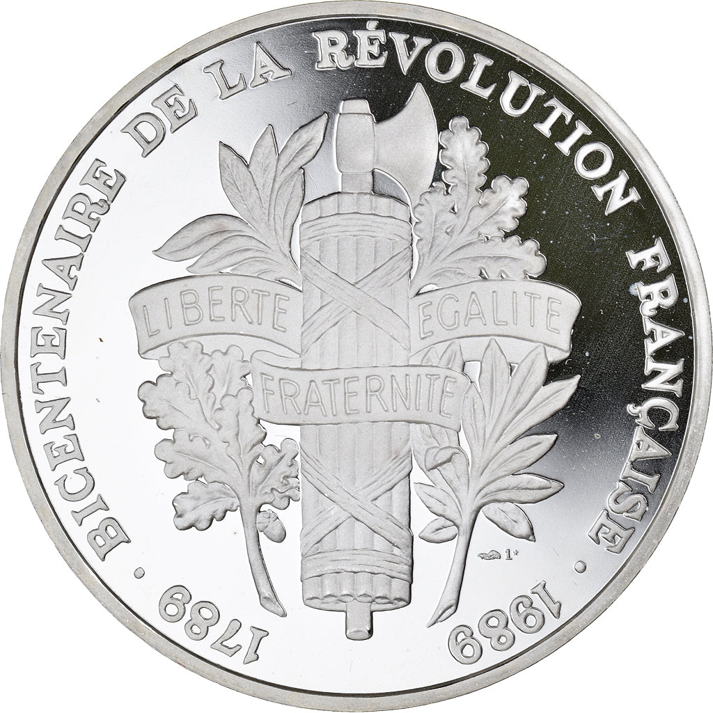 France, Medal, Louis XVI, 1989, MS(65-70), Silver