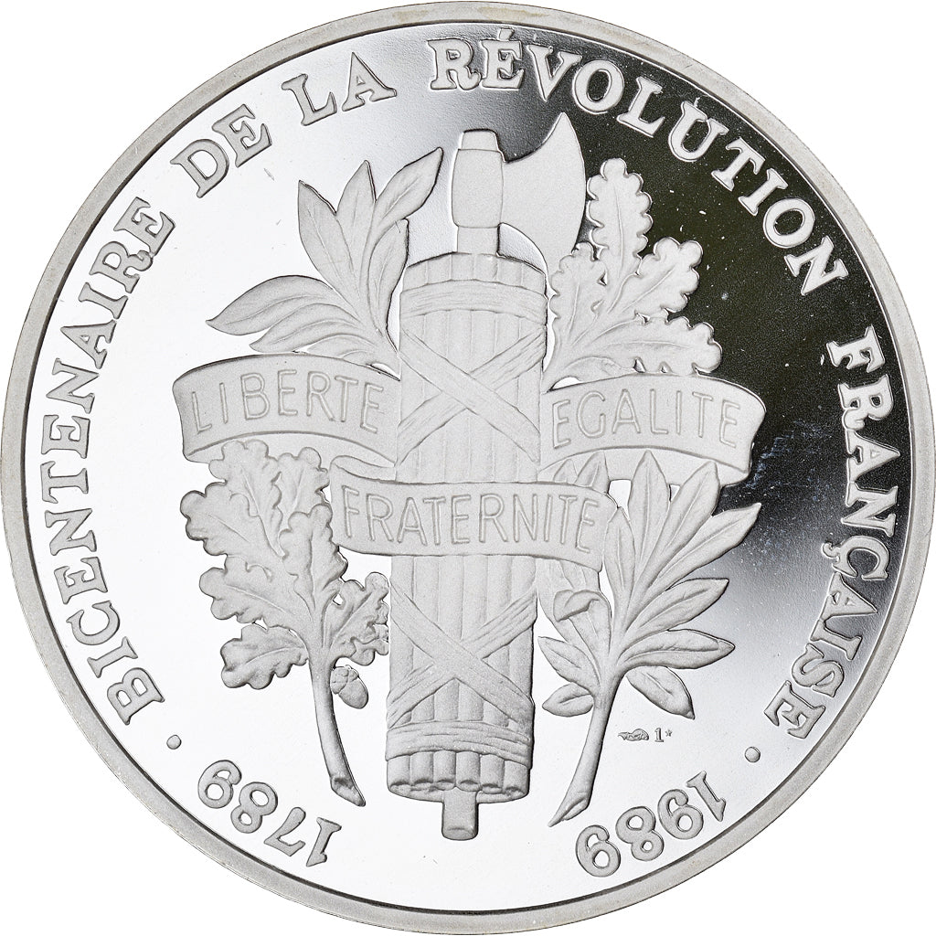 France, Medal, Le Dauphin Louis XVII, 1989, MS(65-70), Silver