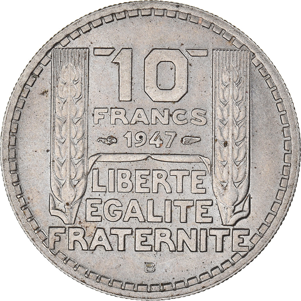 Münze, Frankreich, Turin, 10 Francs, 1947, Beaumont - Le Roger, VZ
