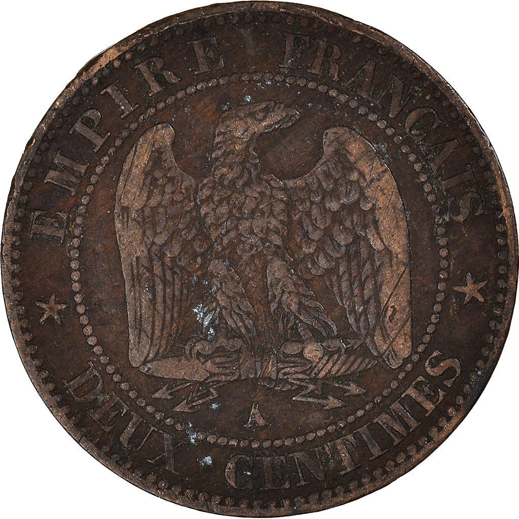 Münze, Frankreich, Napoleon III, Napoléon III, 2 Centimes, 1854, Paris, S+