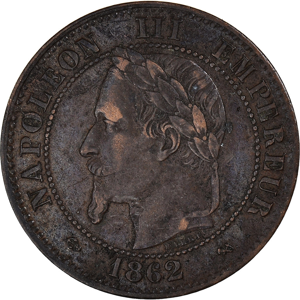 Coin, France, 2 Centimes, 1862, Bordeaux, VF(30-35), Bronze