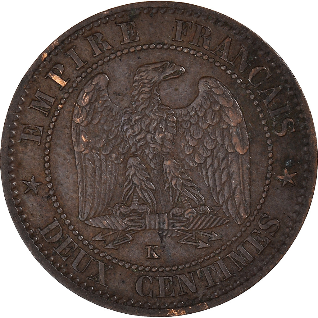 Coin, France, 2 Centimes, 1862, Bordeaux, VF(30-35), Bronze