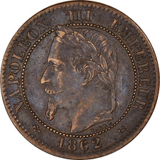 Coin, France, 2 Centimes, 1862, Bordeaux, EF(40-45), Bronze