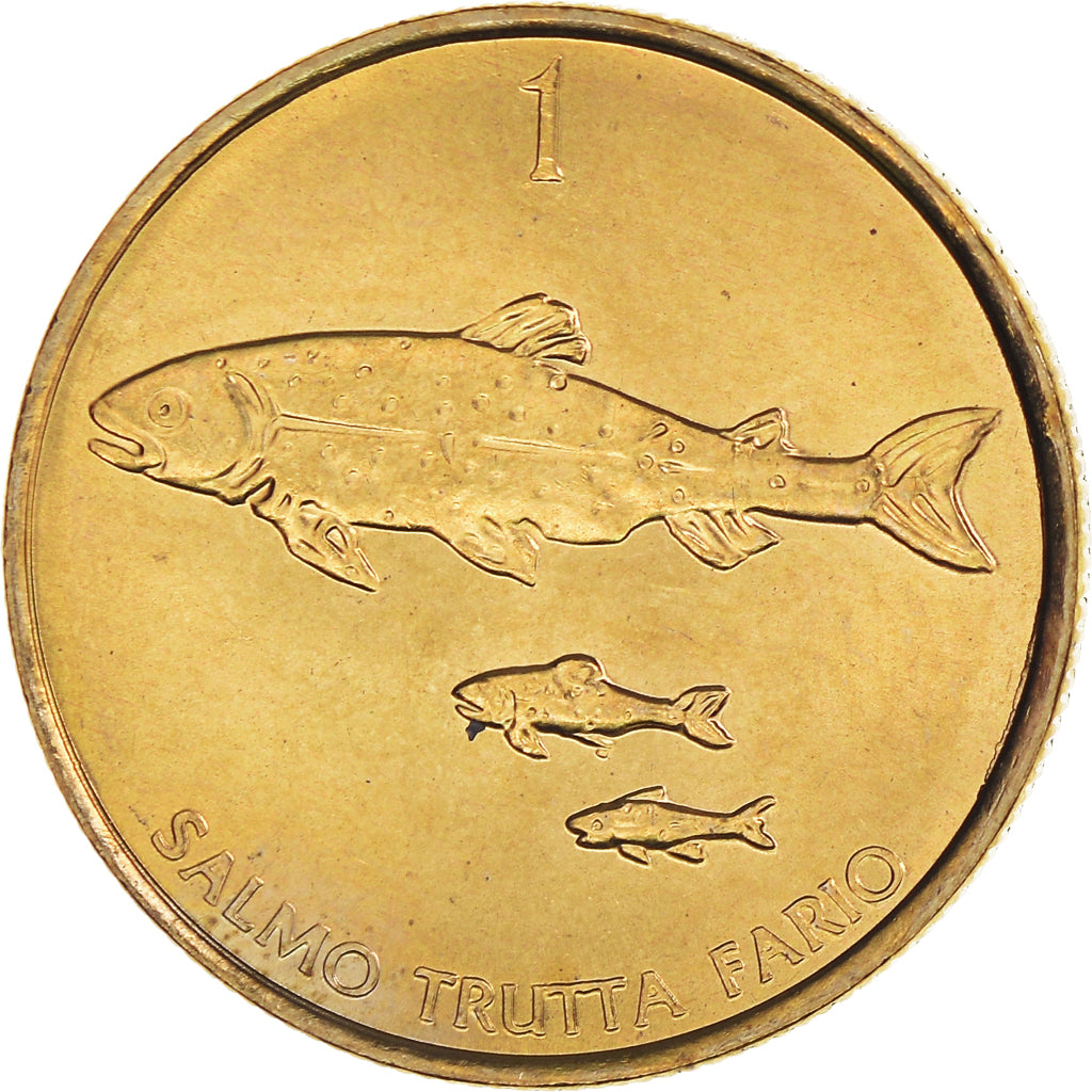 Coin, Slovenia, Tolar, 2000, Kremnica, MS(65-70), Nickel-brass, KM:4