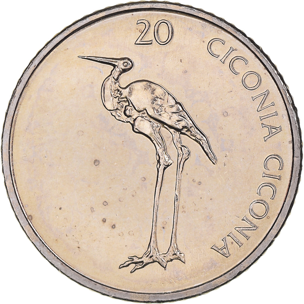 Coin, Slovenia, 20 Tolarjev, 2003, Kremnica, MS(65-70), Copper-nickel, KM:51