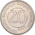 Coin, Slovenia, 20 Tolarjev, 2003, Kremnica, MS(65-70), Copper-nickel, KM:51