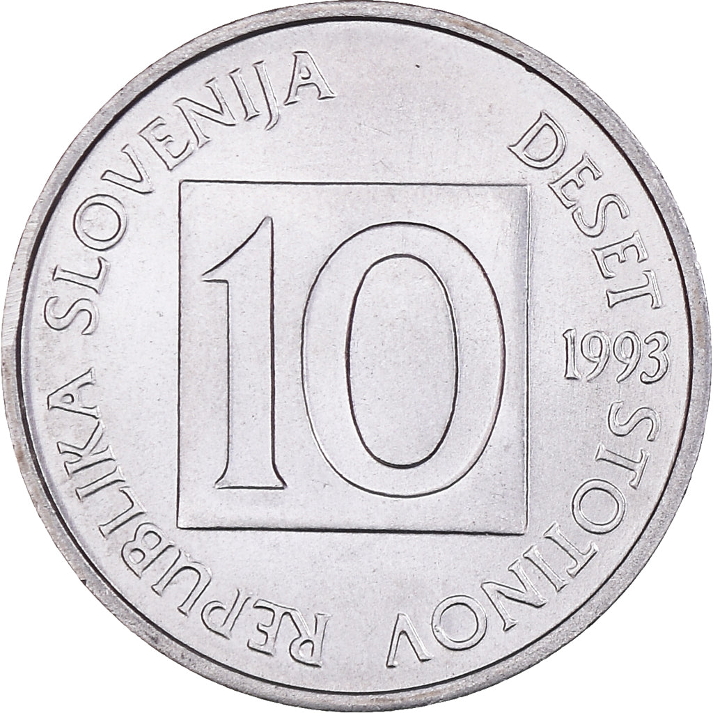 Monnaie, Slovénie, 10 Stotinov, 1993, FDC, Aluminium, KM:7