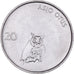 Moneta, Słowenia, 20 Stotinov, 1993, MS(65-70), Aluminium, KM:8