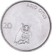 Coin, Slovenia, 20 Stotinov, 1993, MS(65-70), Aluminum, KM:8