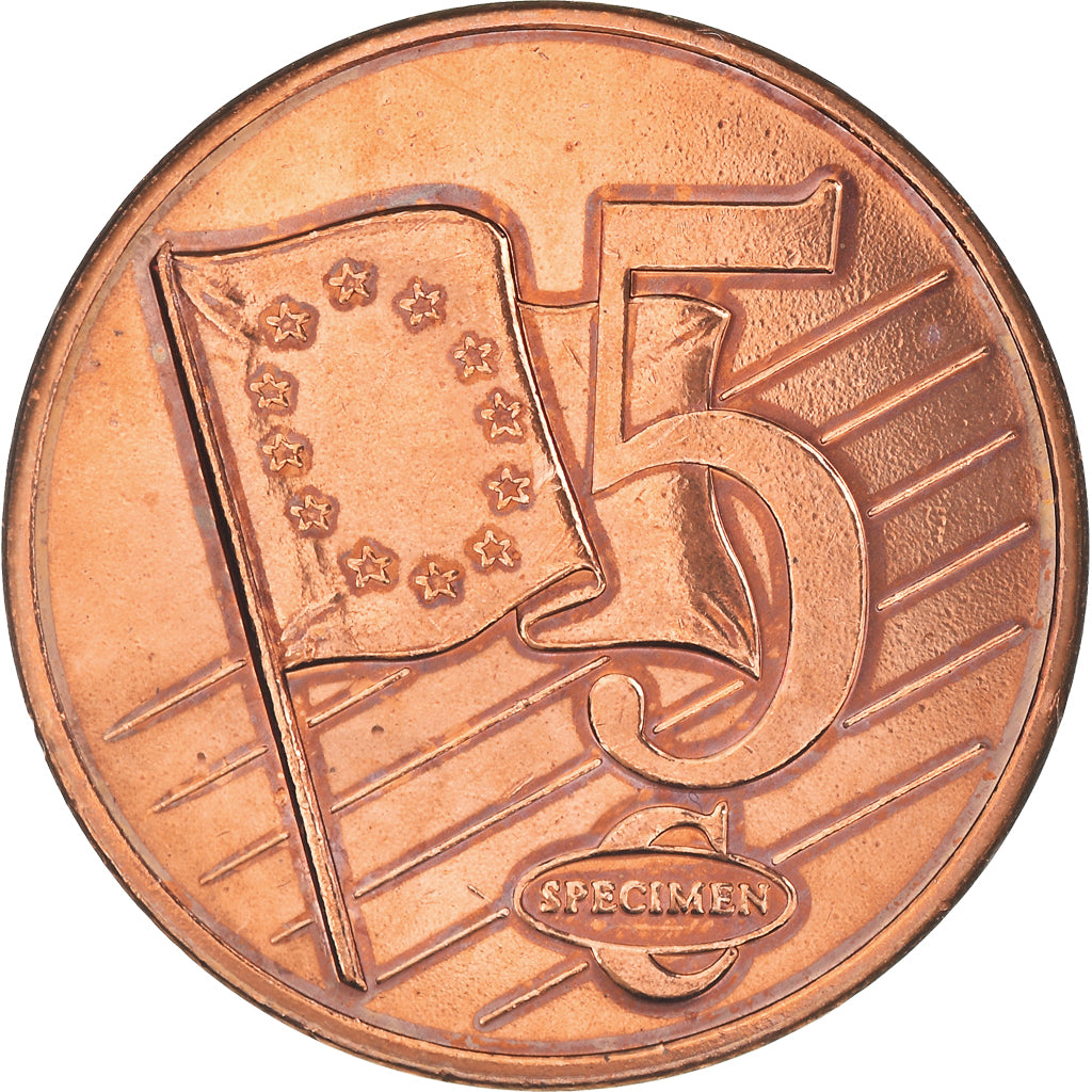 Cipro, Fantasy euro patterns, 5 Euro Cent, 2003, FDC, Rame