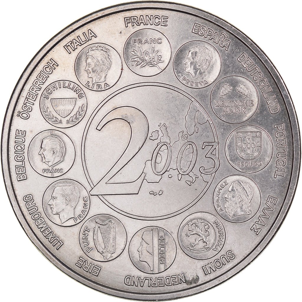 France, Medal, L'Europe des XV, Essai, 2003, Monnaie de Paris, MS(65-70), Silver