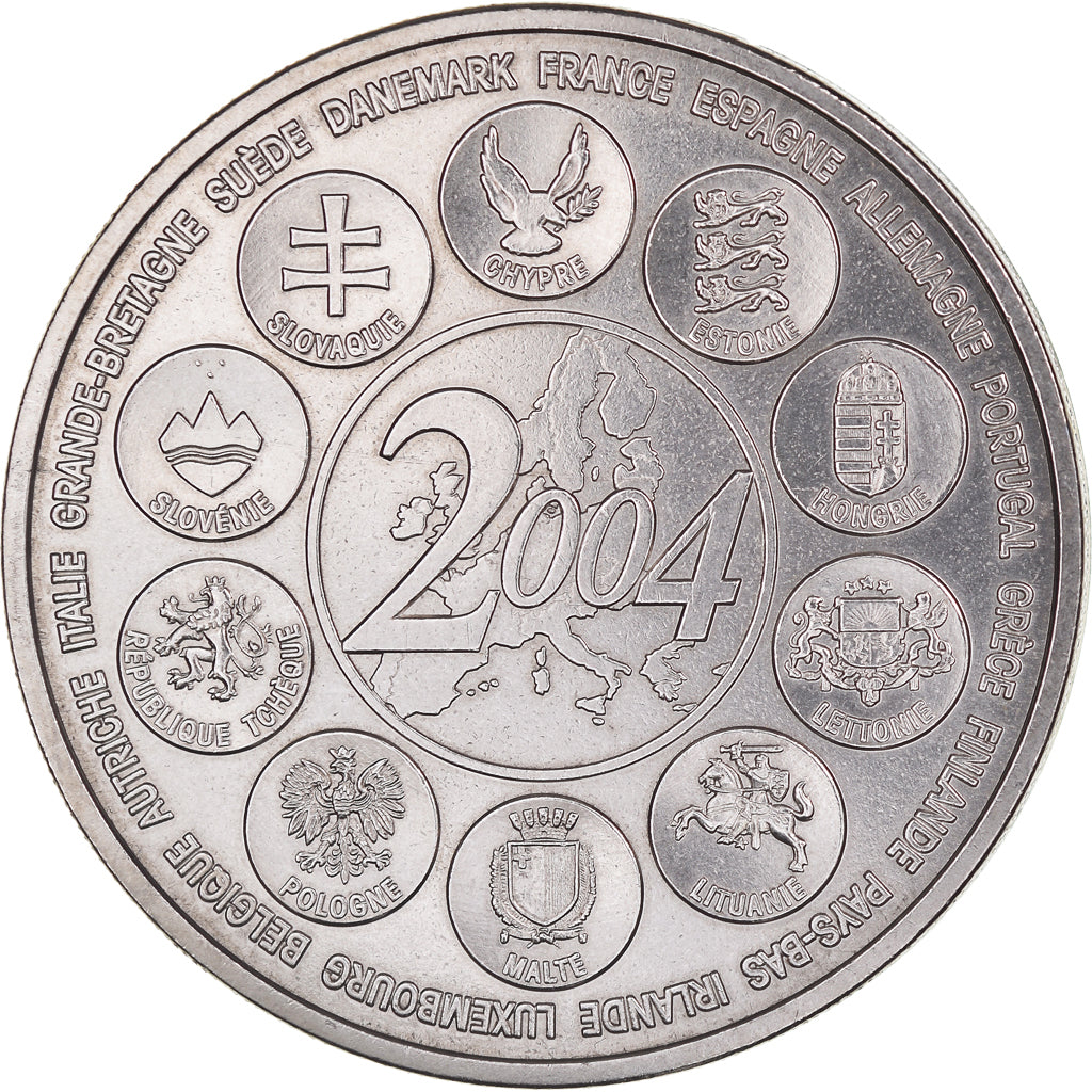 France, Médaille, L'Europe des XXV essai, 2004, Monnaie de Paris, FDC, Argent