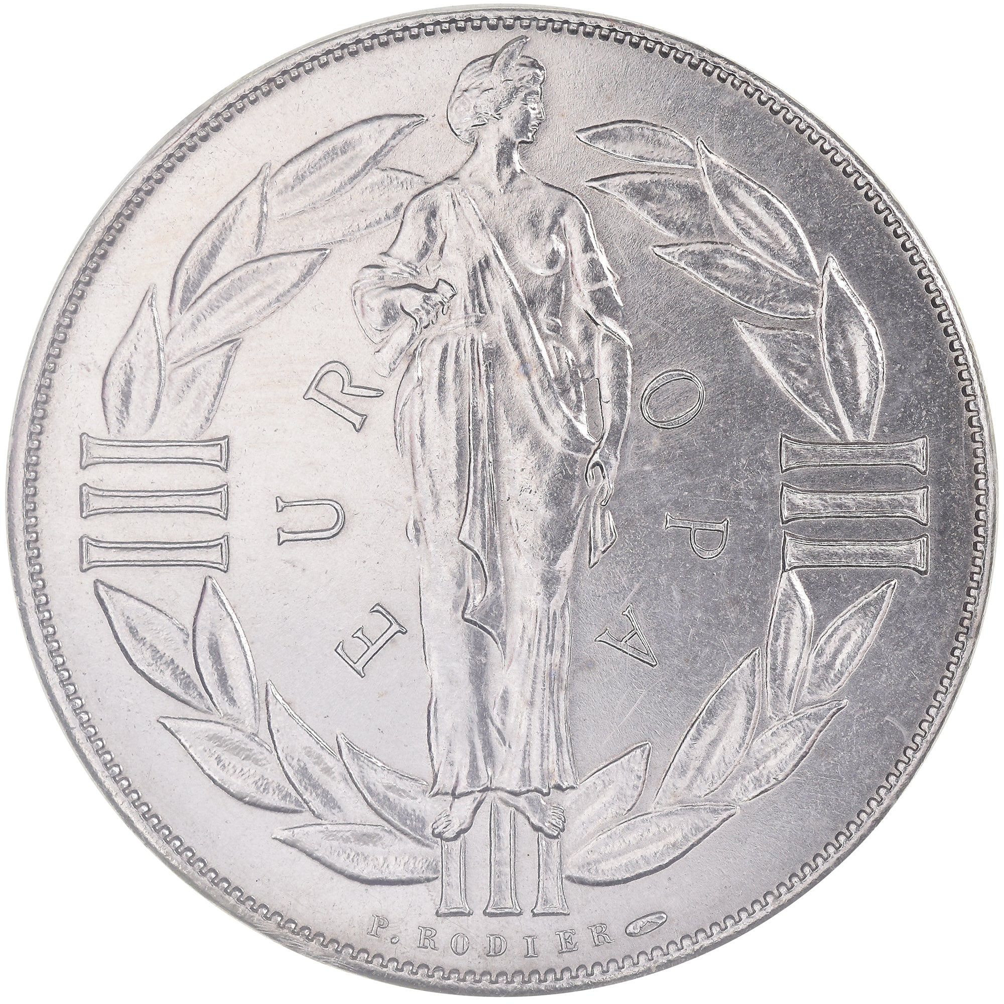 France, Medal, Ecu Europa, 1979, Rodier, MS(65-70), Copper-nickel