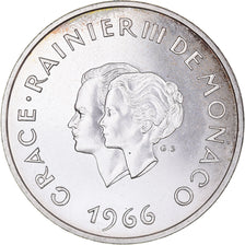 Münze, Monaco, 10 Francs, 1966, UNZ, Silber, KM:M1, Gadoury:MC 154