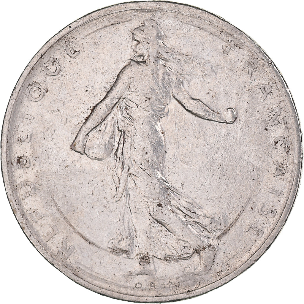 Moneta, Francja, Semeuse, Franc, 1960, Paris, AU(55-58), Nikiel, KM:925.1