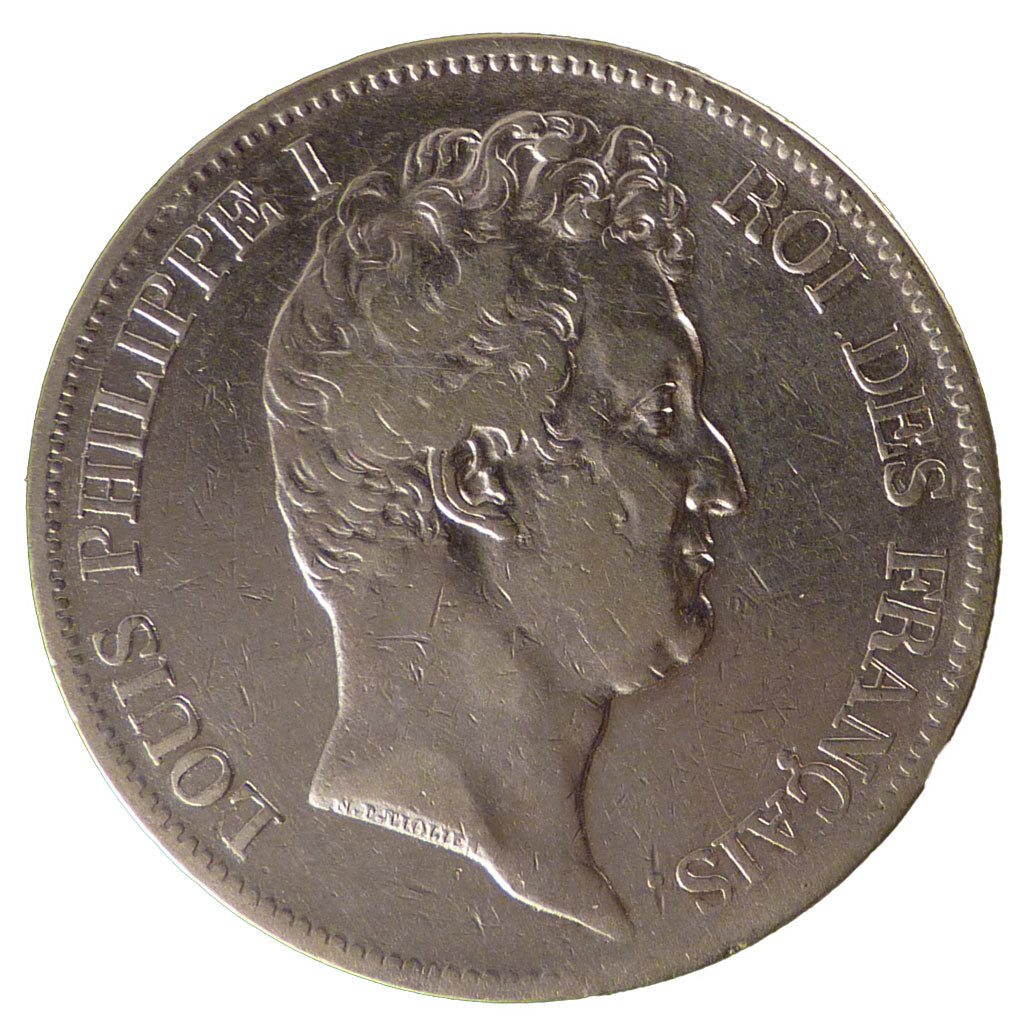 FRANCE, Louis-Philippe, 5 Francs, 1830, Bordeaux, VF(30-35), Silver, Gadoury...