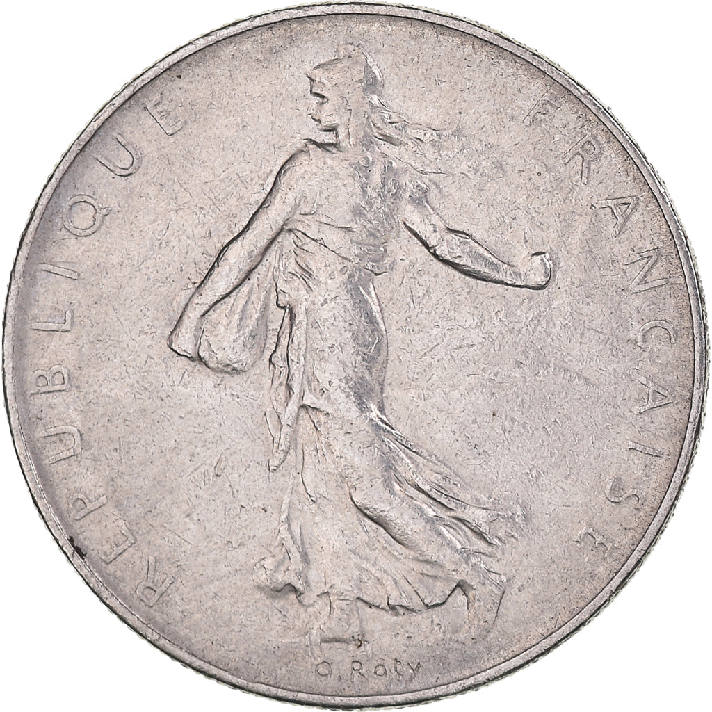 Moneta, Francja, Semeuse, Franc, 1962, Paris, AU(55-58), Nikiel, KM:925.1