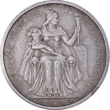 Moneta, OCEANIA FRANCESE, 5 Francs, 1952, Paris, BB, Alluminio, KM:4