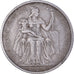Moneda, OCEANÍA FRANCESA, 5 Francs, 1952, Paris, MBC, Aluminio, KM:4