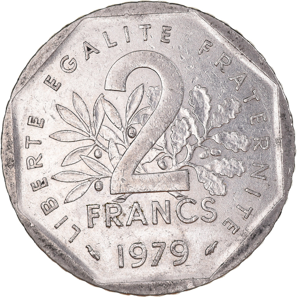 Coin, France, Semeuse, 2 Francs, 1979, Paris, AU(55-58), Nickel, KM:942.1