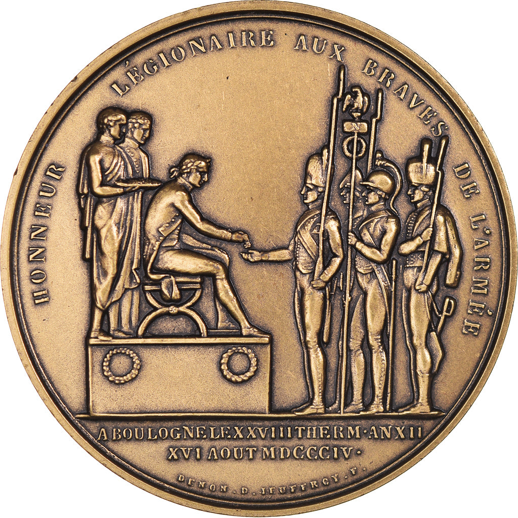 France, Medal, First French Empire, History, Denon, MS(65-70), Bronze