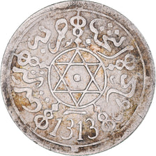Moneta, Marocco, 'Abd al-Aziz, Dirham, 1895/AH1313, Berlin, BB, Argento, KM:10.1