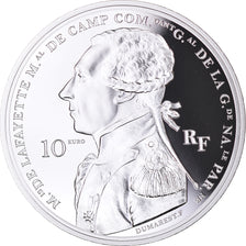 Francia, 10 Euro, Indépendance des Etats-Unis Arrivée de La Fayette à Boston