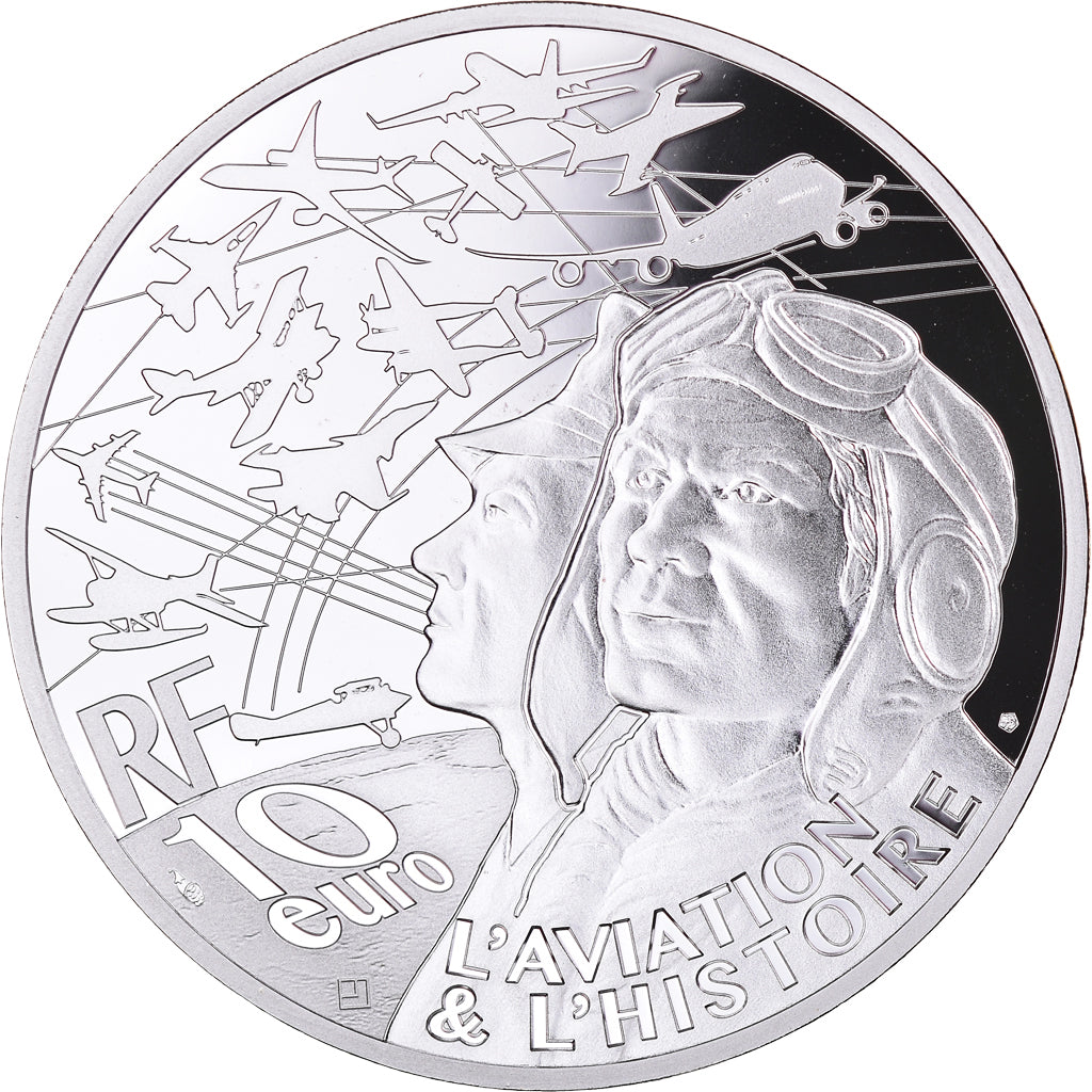 Frankreich, 10 Euro, Aviation et Histoire, 2020, Pessac, STGL, Silber
