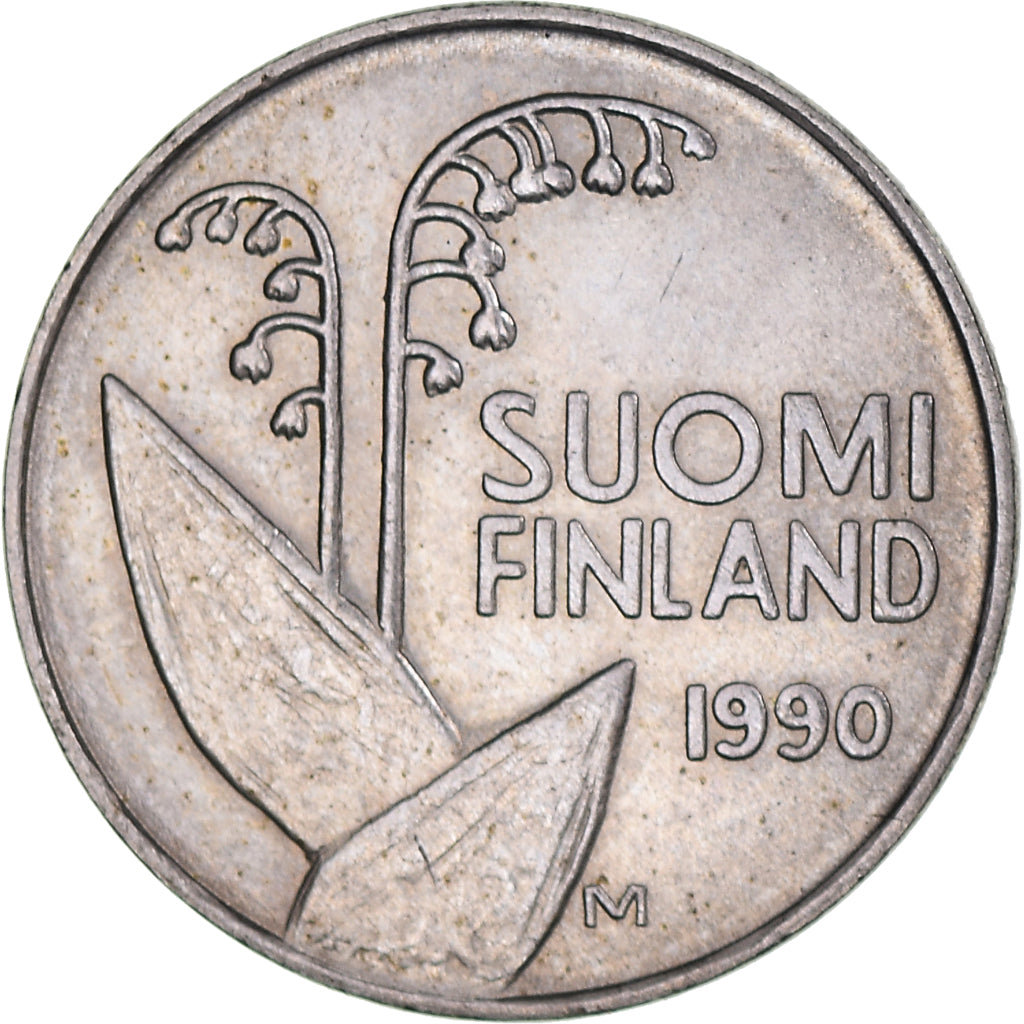 Moneta, Finlandia, 10 Pennia, 1990, SPL, Rame-nichel, KM:65