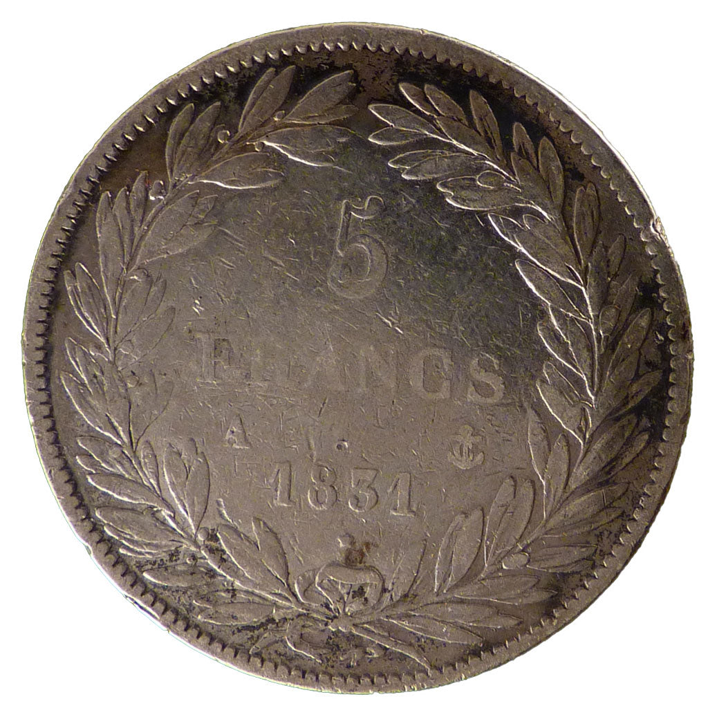 Louis Philippe Ier, 5 Francs Tête Nue