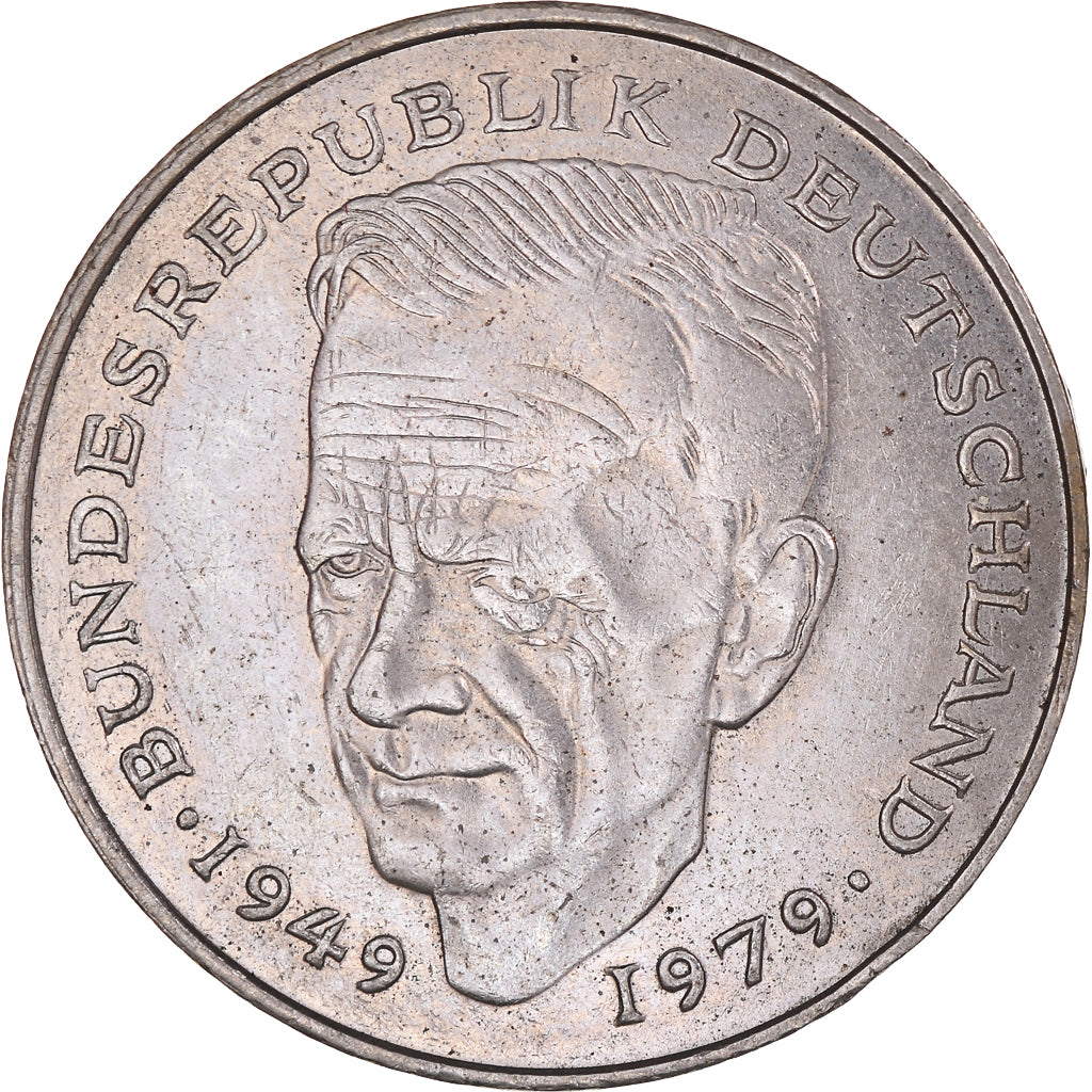 Coin, GERMANY - FEDERAL REPUBLIC, 2 Mark, 1989, Stuttgart, AU(50-53)