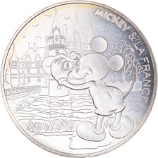 France, 10 Euro, Mickey un tour de Loire, 2018, FDC, Argent