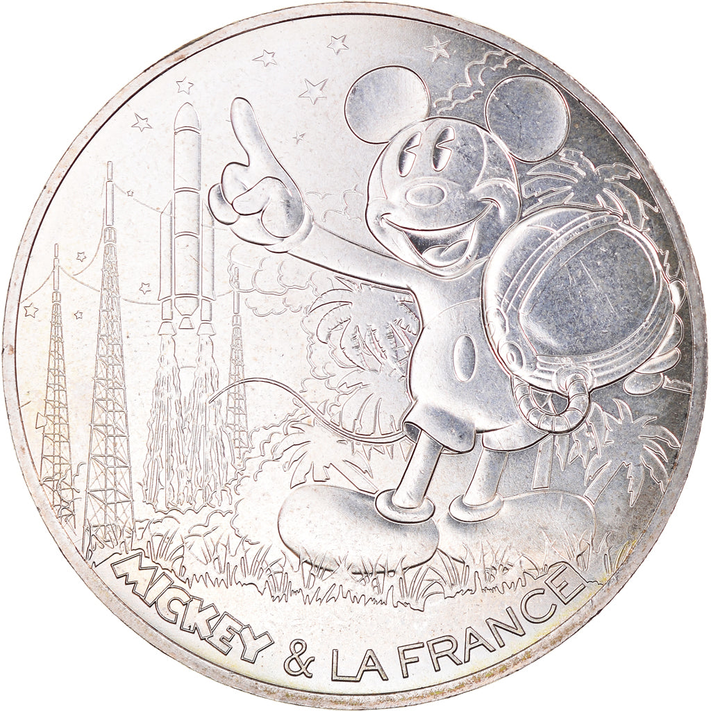 France, 10 Euro, Mickey compte à rebours, 2018, Paris, MS(65-70), Silver
