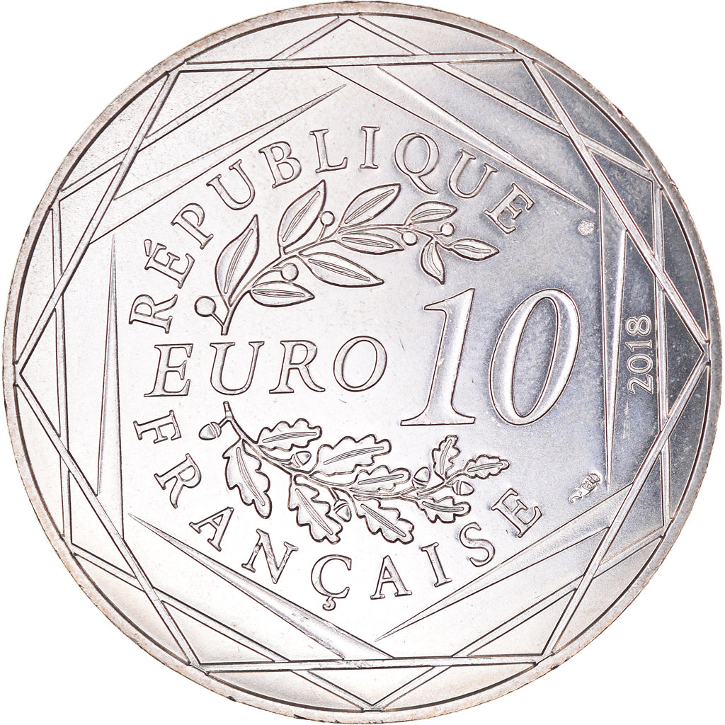 France, 10 Euro, Mickey compte à rebours, 2018, Paris, MS(65-70), Silver