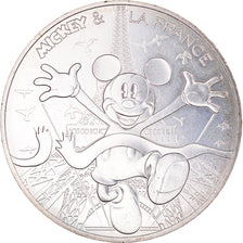Francia, 10 Euro, Mickey aux pieds de la dame de fer, 2018, Paris, FDC, Plata