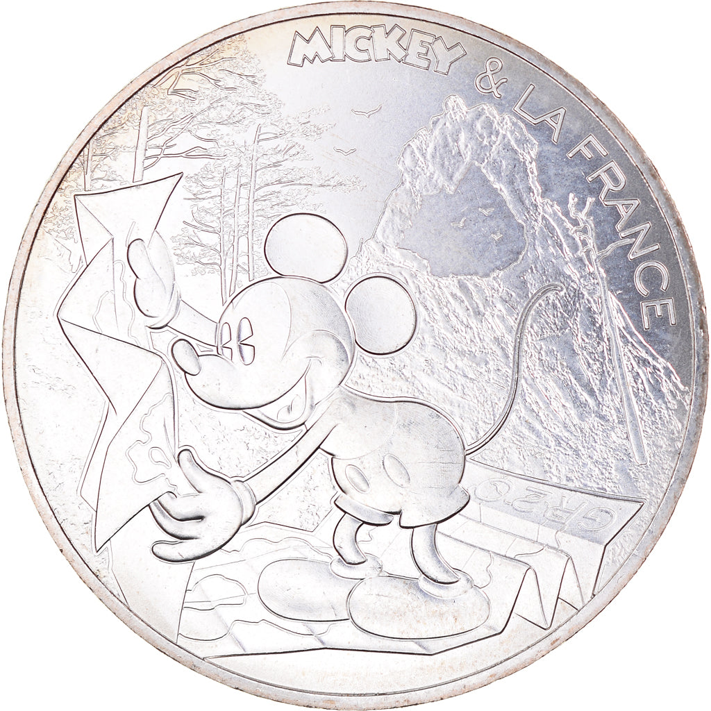 France, 10 Euro, Mickey balade de toute beauté, 2018, Paris, FDC, Argent