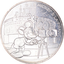 Francia, 10 Euro, Mickey silence on tourne, 2018, Paris, FDC, Argento