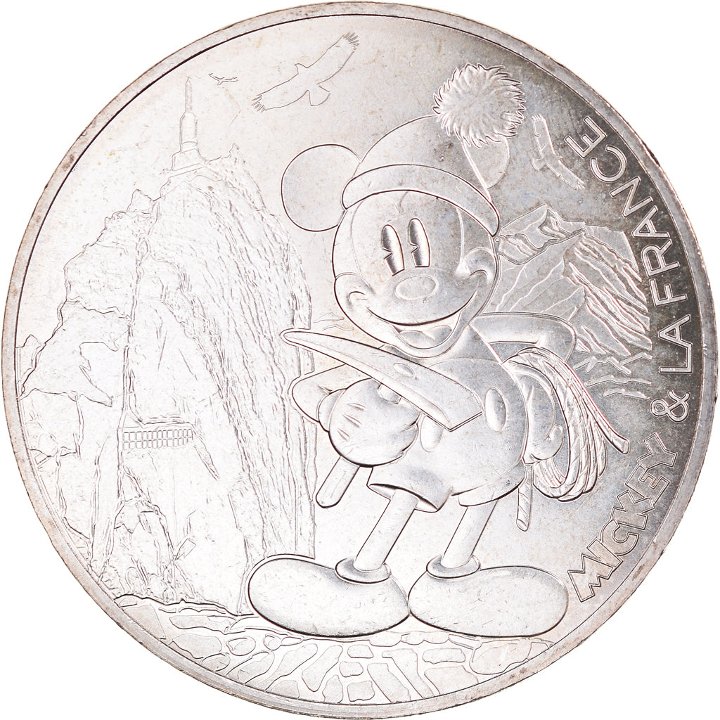 France, 10 Euro, Mickey premier de cordée, 2018, Paris, MS(65-70), Silver