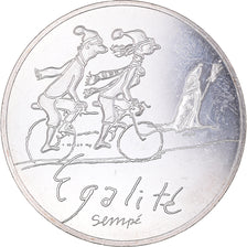 France, 10 Euro, Egalité Hiver Sempé, 2014, SPL+, Argent, Gadoury:EU718