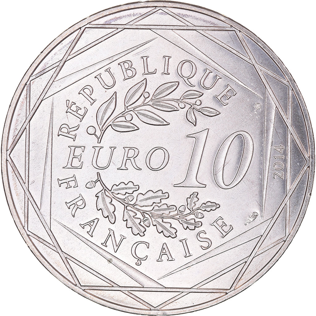 France, 10 Euro, Egalité Hiver Sempé, 2014, SPL+, Argent, Gadoury:EU718