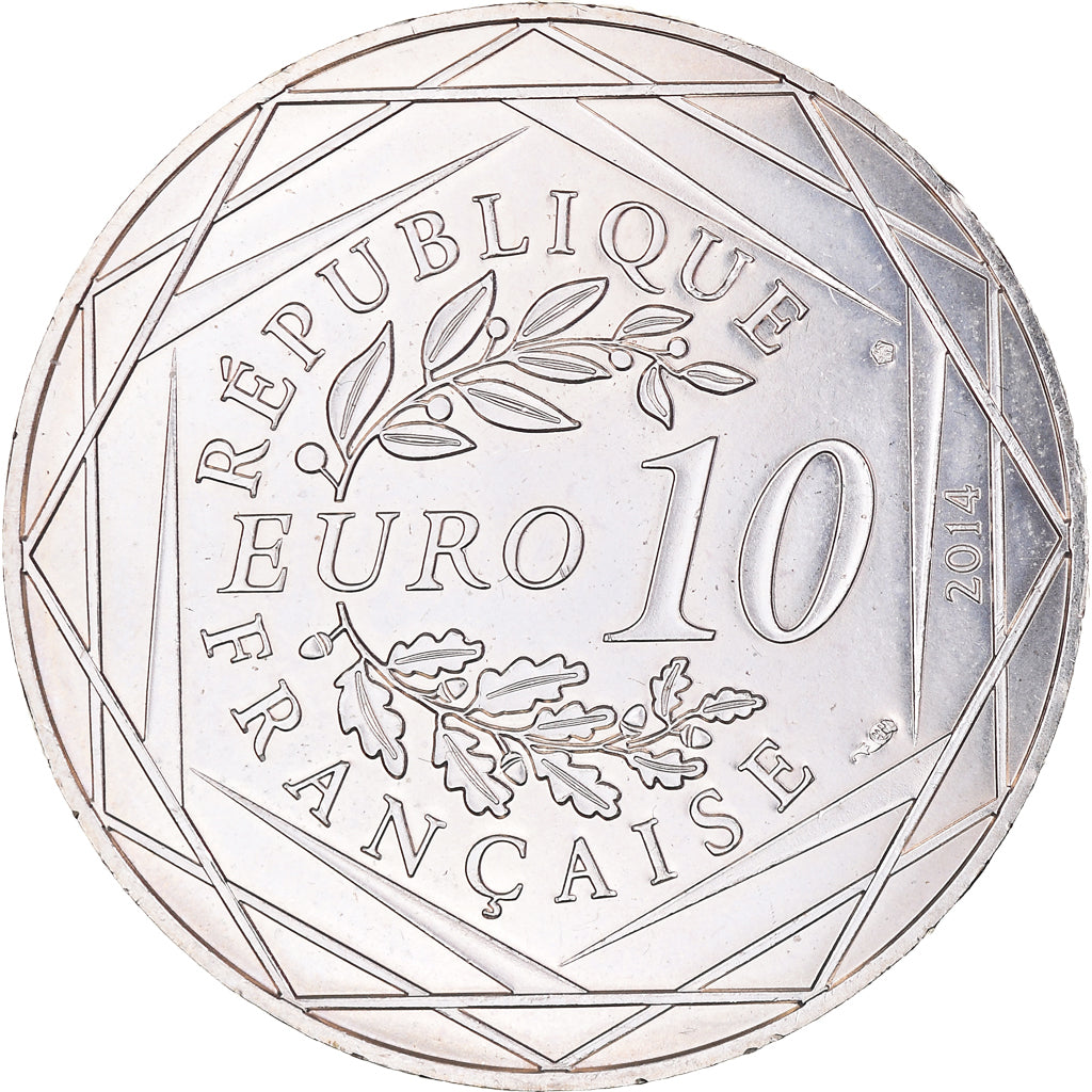 Francia, 10 Euro, Egalité Automne Sempé, 2014, FDC, Plata, Gadoury:EU718
