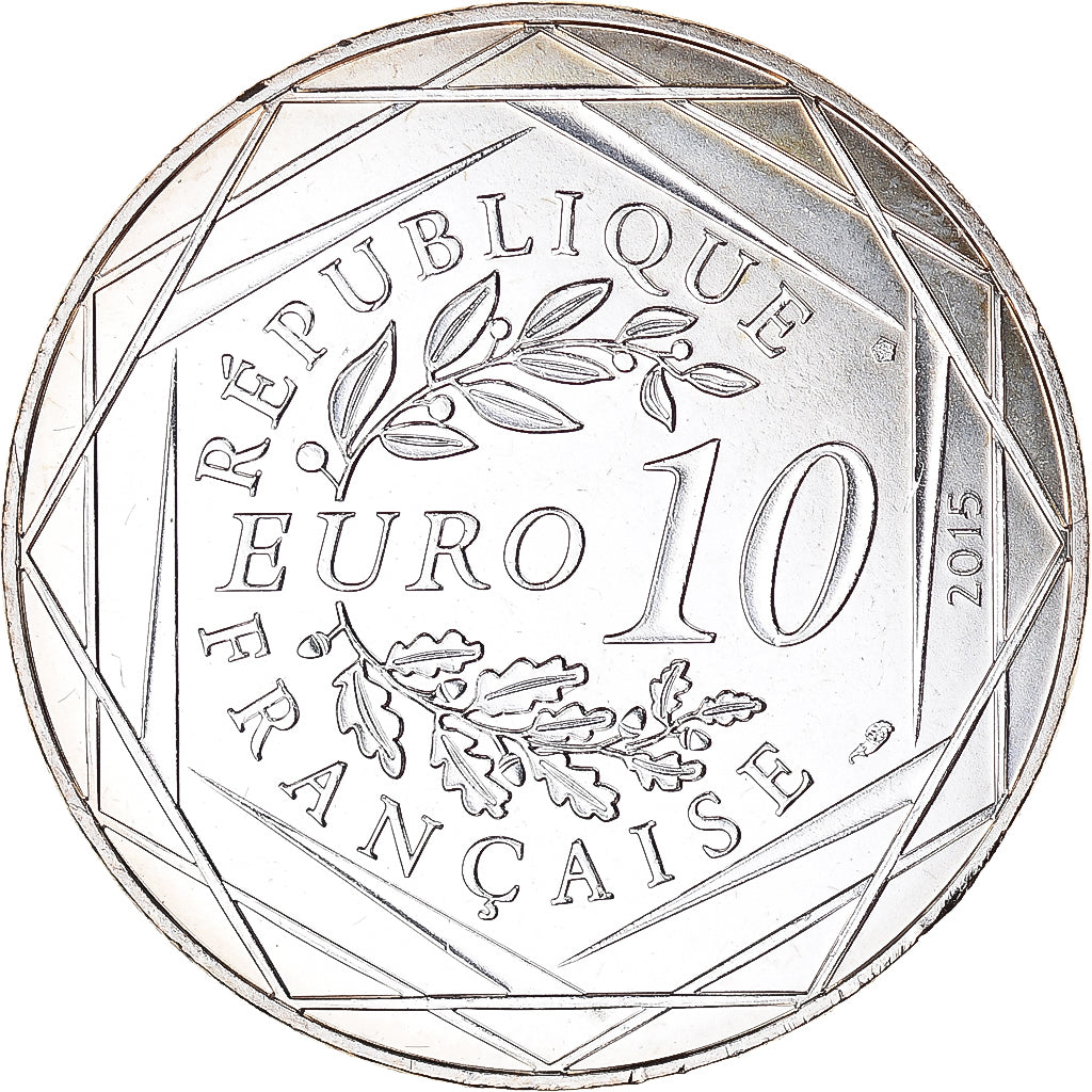 Coin, France, 10 Euro, Liberté Obélix, Agecanonix, 2015, MS(63), Silver